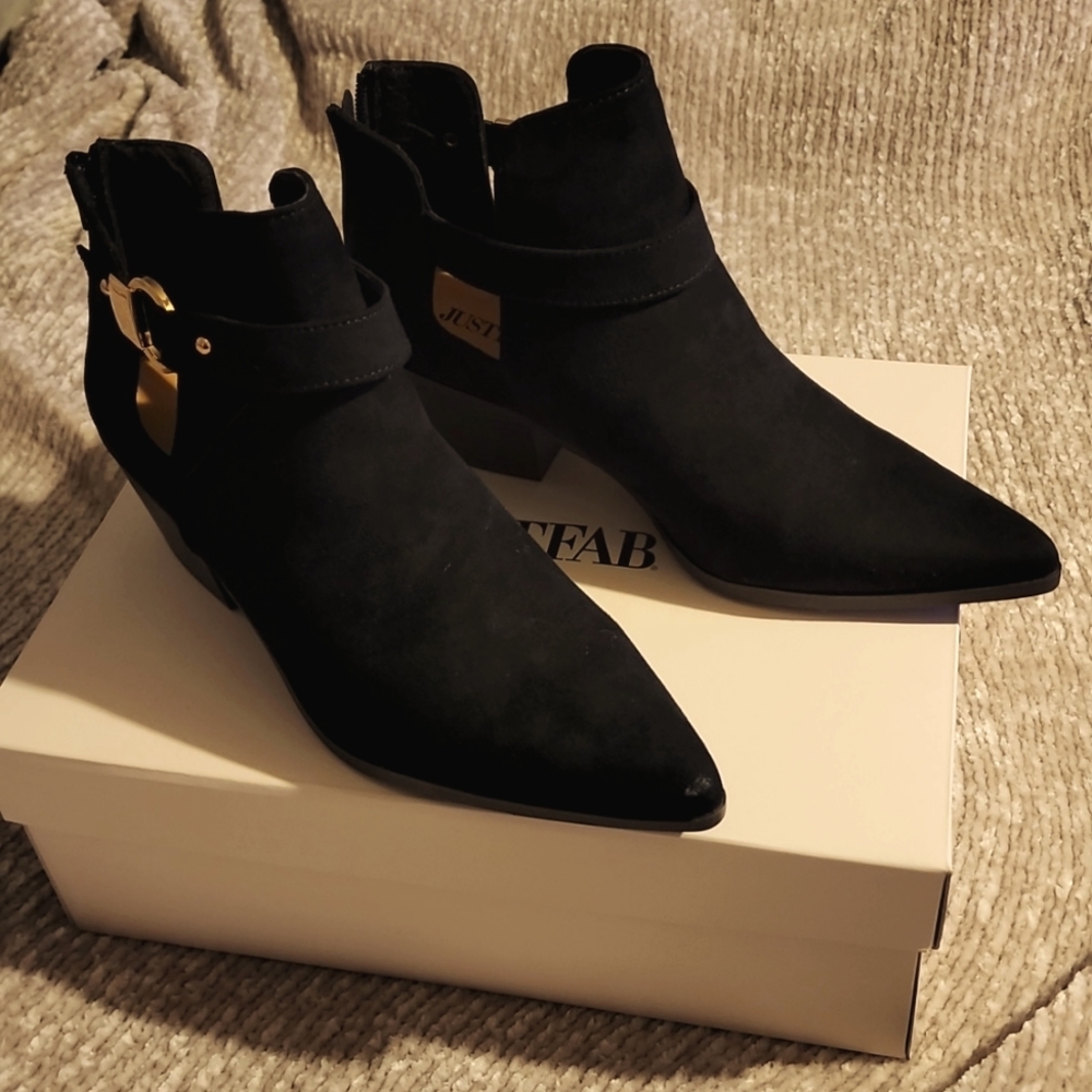 JustFab Black Boots